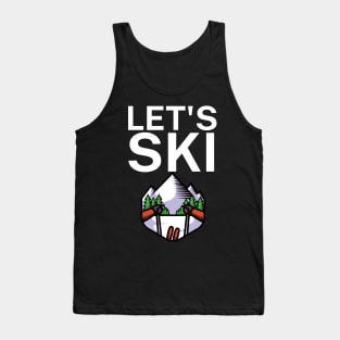 Lets ski Tank Top